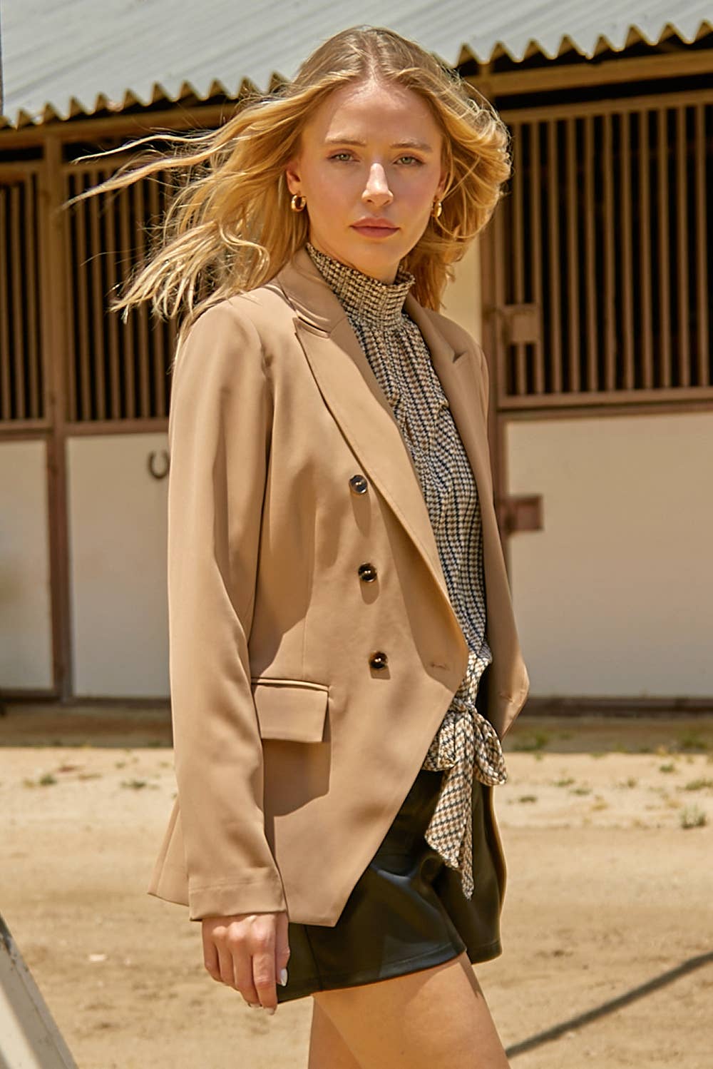 Dbl Breasted Blazer 60297