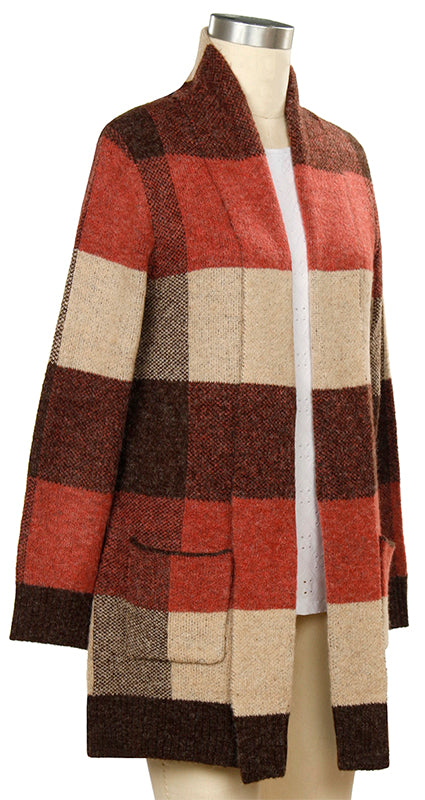 Plaid Cardigan