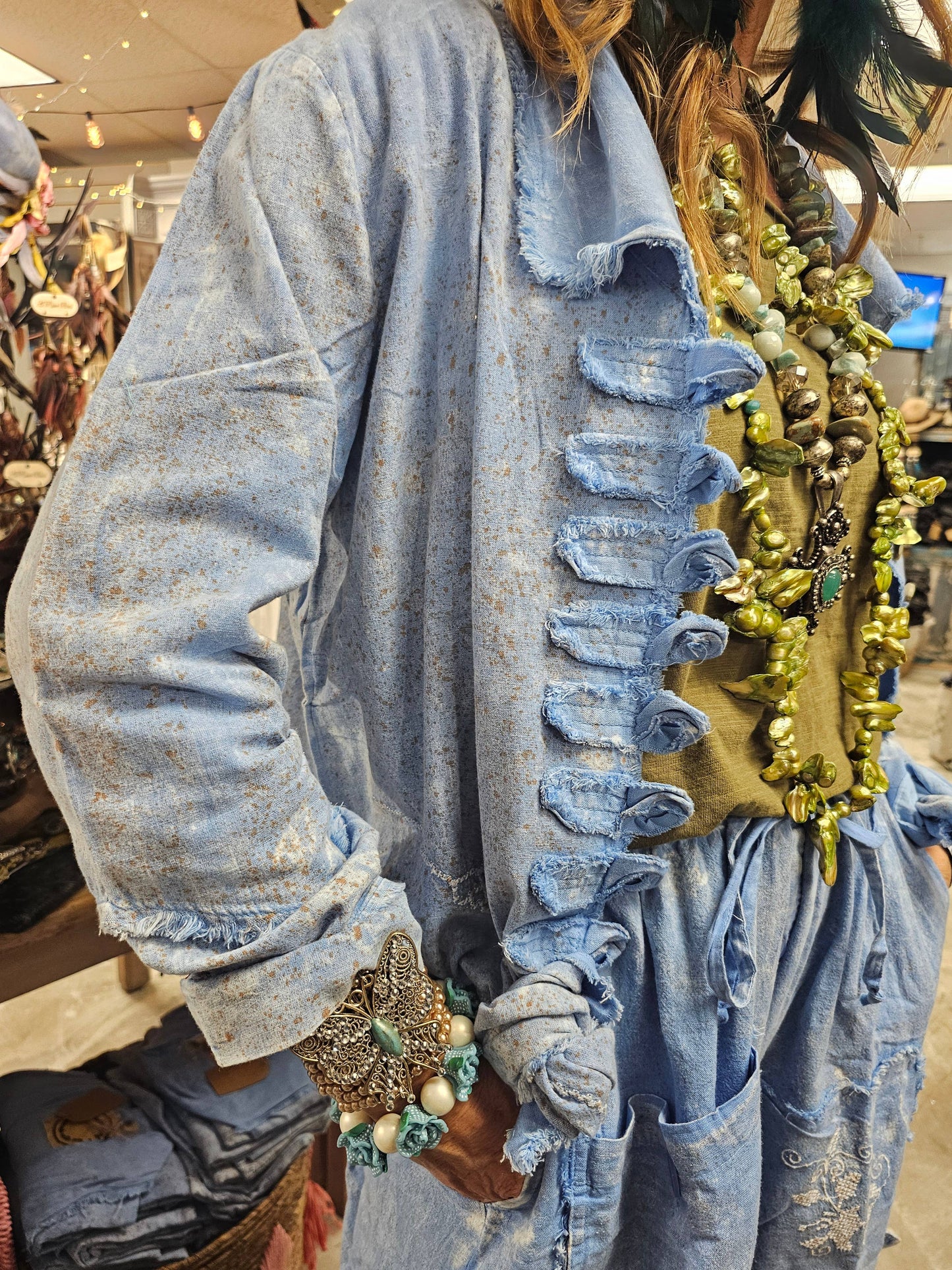Blue Birdie Stitch Shirt