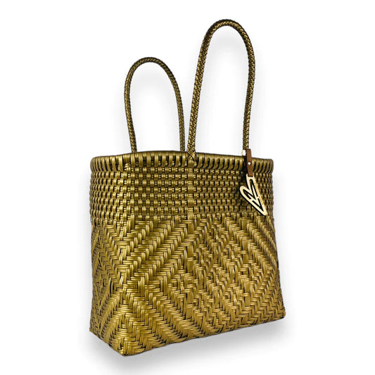 Maria Victoria Gold Handbag