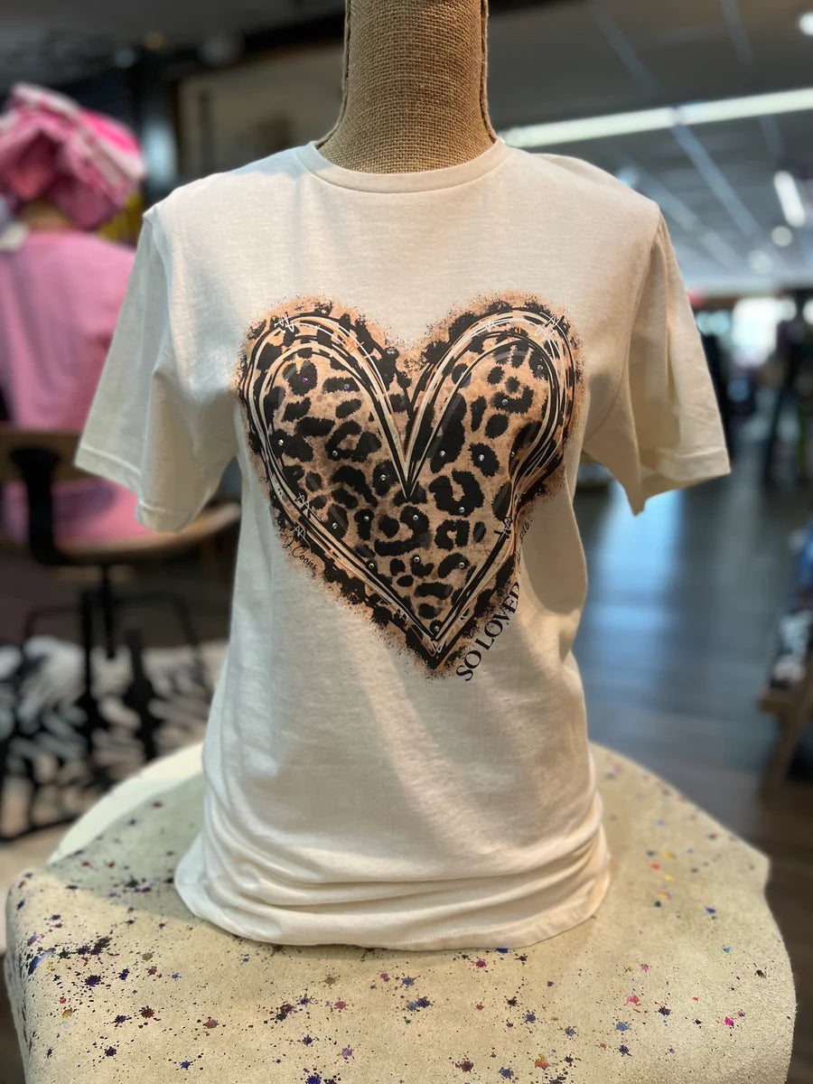 So Loved Leopard Heart
