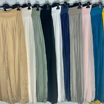 Silk Ruffle Skirt