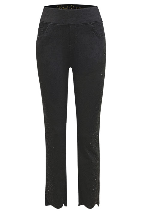 Pull on Ankle Pant with bling
