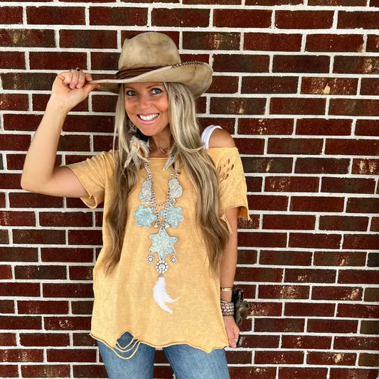 Mustard Washed Shirt