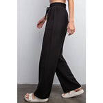 Straight lounge pants Black