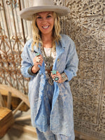 Blue Birdie Stitched Shirt