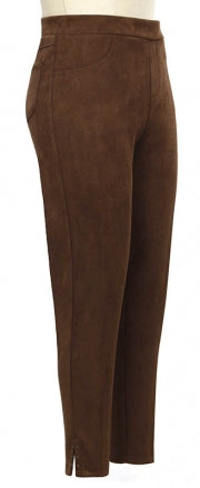Faux Suede Ankle Pants