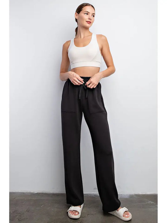 Straight lounge pants Black