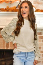 Leopard Print Sleeve Blouse