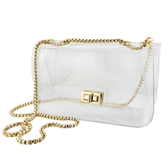 Clear Crossbody Gold or Silver