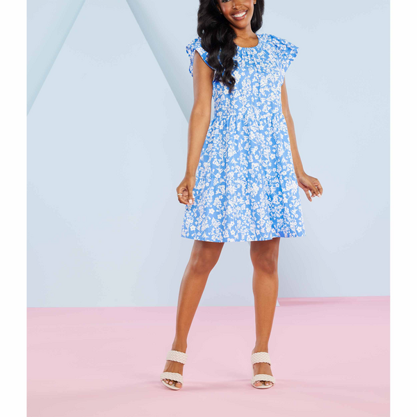 Rachel Blue floral dress