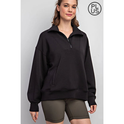 Half zip pullover Black