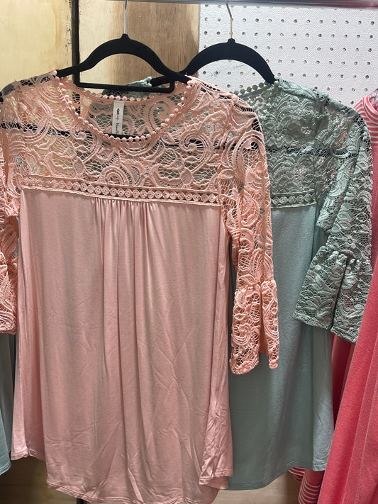 Embroidery Lace Top