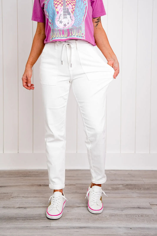 Judy Blue High Rise Cuffed Jogger Plus