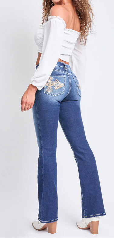 Heavy Stitch Boot Cut Jeans