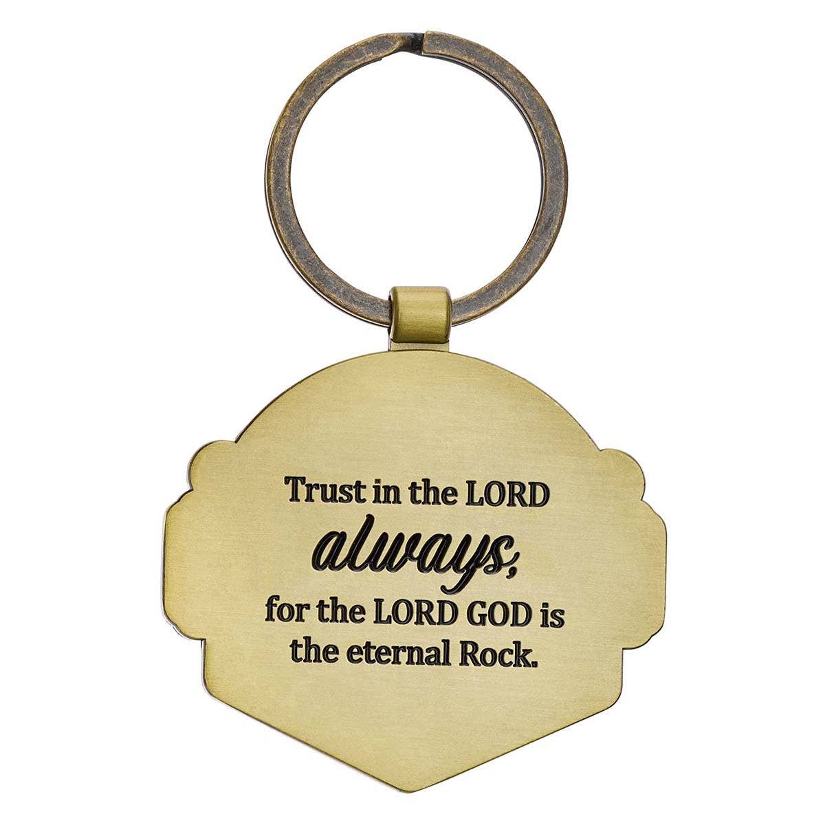 Trust in the LORD Always Key Ring in Gift Tin - Isaiah 26:4