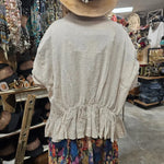 Distressed Wheat Linen Shirt