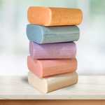 Even the dyes/colorants used for the soaps are natural and corn starched based, same ingredients used for the Color Fun Runs. These bars are paraben-free, gluten-free, sulfate-free, allergen-free, and cold-processed. These bars have a light fragrance, and are random colored bars.&nbsp;