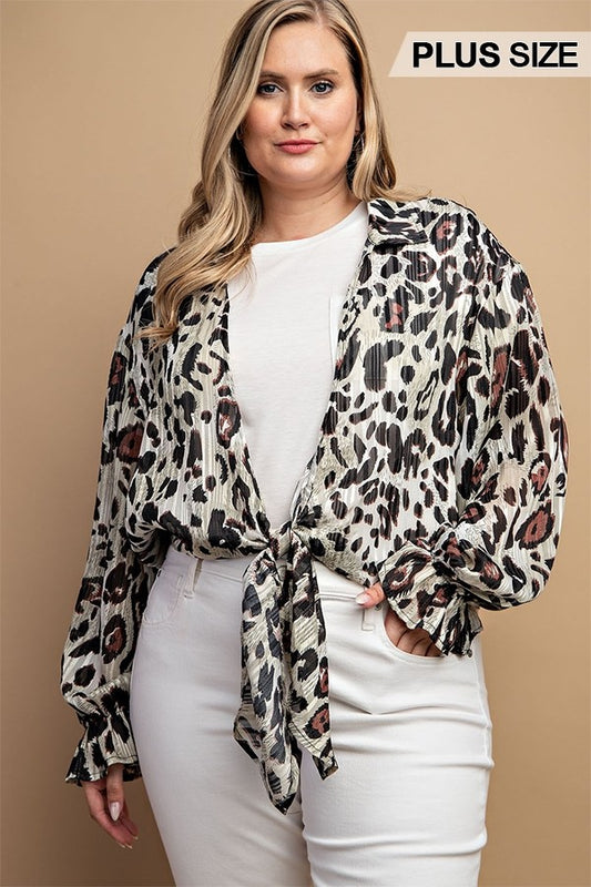 Leopard Print Cardigan PCC2039