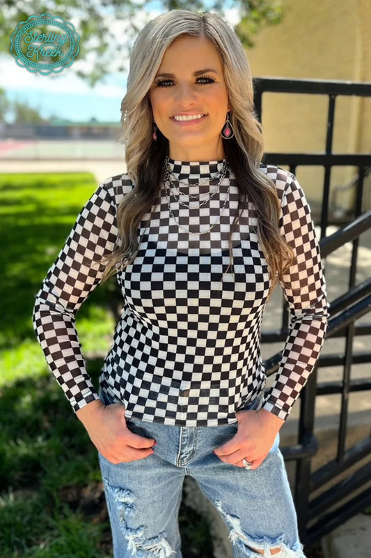 Checker Mesh Top